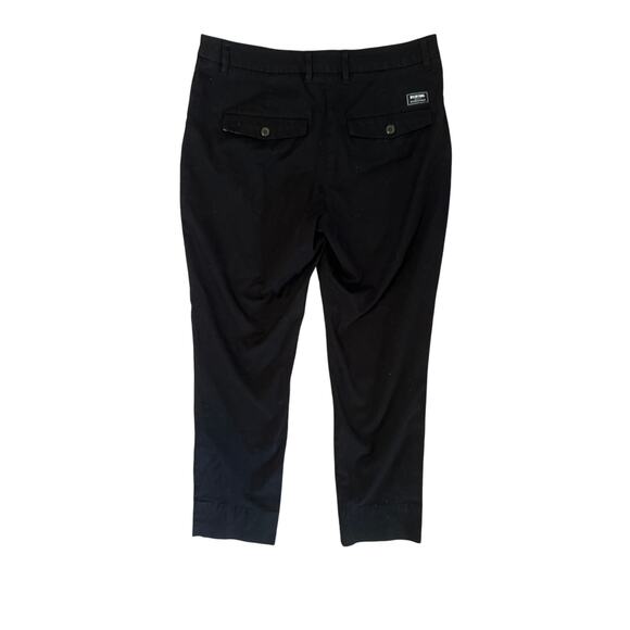 Size 4 Wildfang The Essential Trousers Black Chino Pants Relaxed One Button - Picture 4 of 7